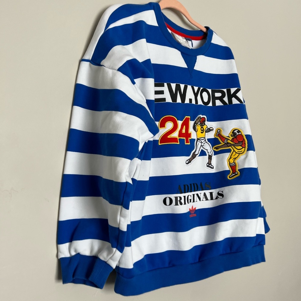 Adidas original striped pullover sweatshirt